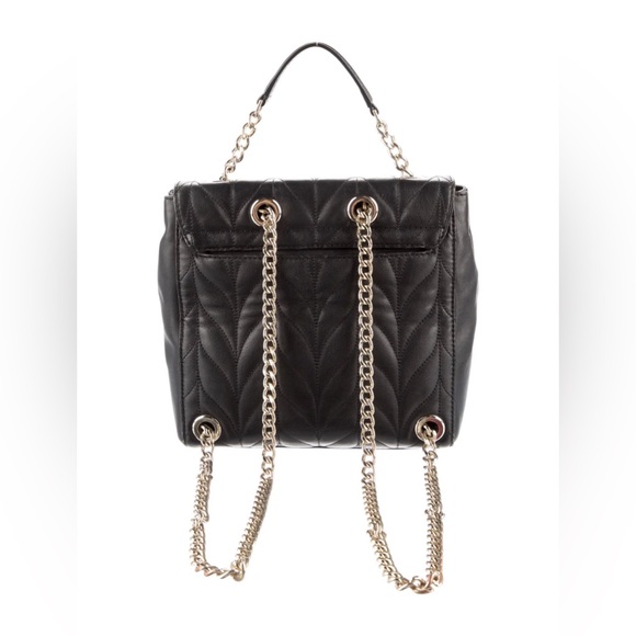 Kate Spade Brayden Briar Lane Quilted Black Leather Backpack Crossbody EUC $498 - Picture 9 of 16
